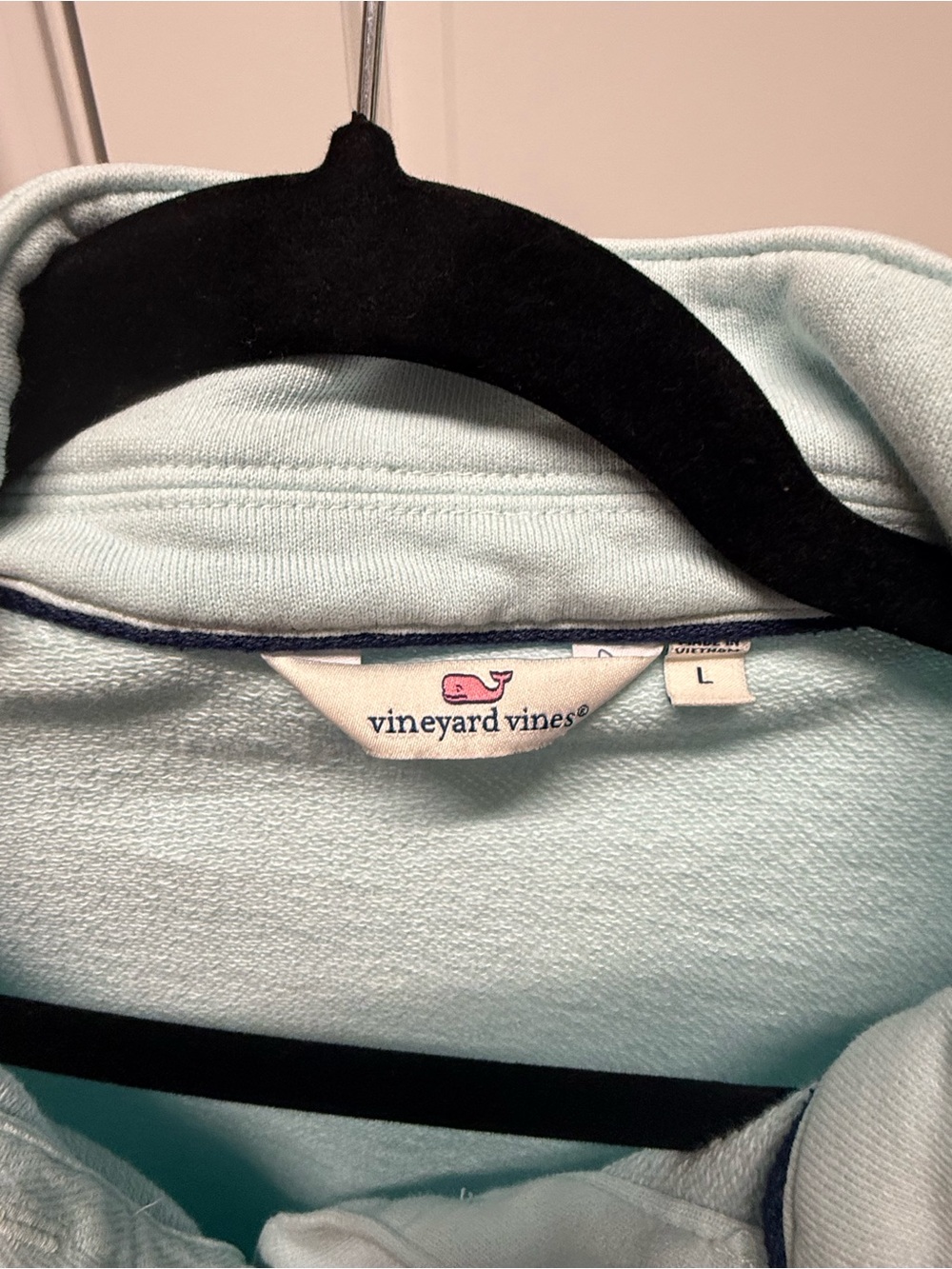 Vineyard Vines Women’s Large Light Blue Cotton Pullover Sweatshirt - Picture 8 of 8